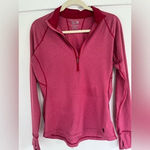 Mountain Hardwear 1/2 Zip Pullover Wick Q Top SZ M